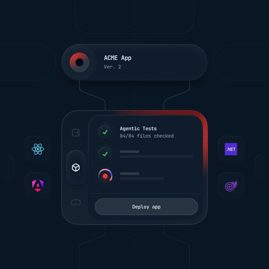 Illustrative SaaS development interface