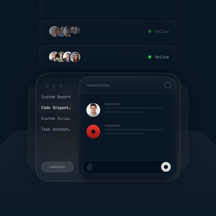 Illustrative workplace collaboration interface
